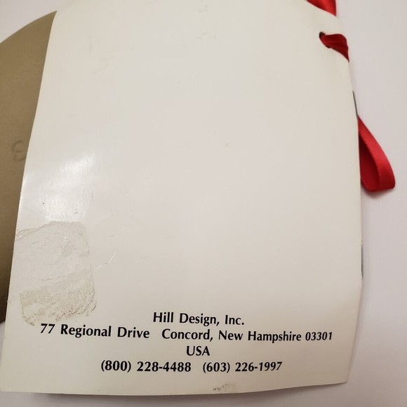 Brown Bag Cookie Mold Santa 1983 Hill Design Stoneware Christmas Recipe Book New - Picture 8 of 12